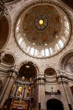 the interior of Berliner Dom in central Berlin Germany 