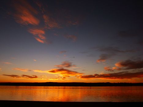 Sunrise at Chatfield Lake in Colorado