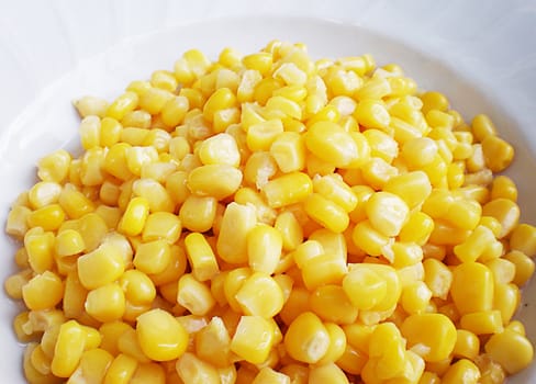 sweet corn in a plate