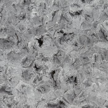 Close up - the structure of a surface of spring ice