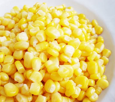 sweet corn in a plate