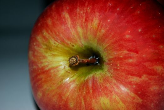 red apple close up diet and health concept