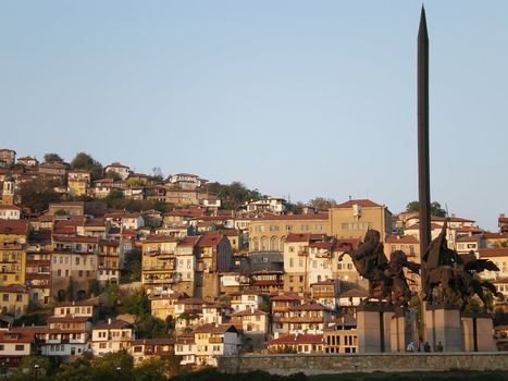 city view with old houses, Veliko Turnovo Bulgaria 