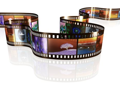 An image of a negative film strip with nice pictures