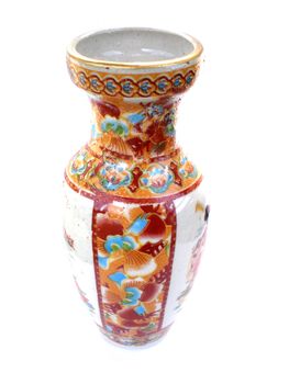 Decorated colorful Antique Chinese Vase 