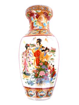 Decorated colorful Antique Chinese Vase