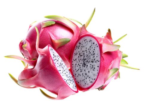 Isolated close-up image of Dragon Fruits.