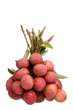 Isolated image of China lychees.
