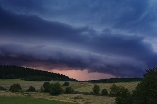 Shot of a cumulonimbus (thunderclouds)