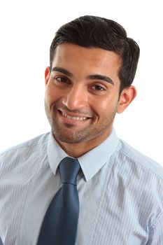 Professional businessman or other white collar worker, smiling in a friendly manner.