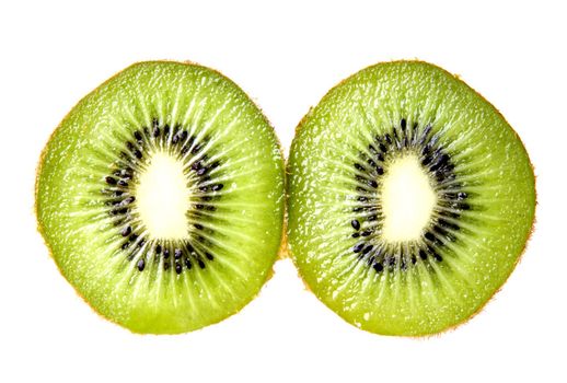 Isolated close-up image of a Kiwi fruit.