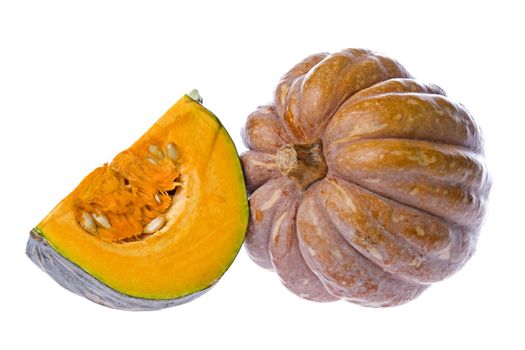 Isolated image of delicious looking pumpkins.