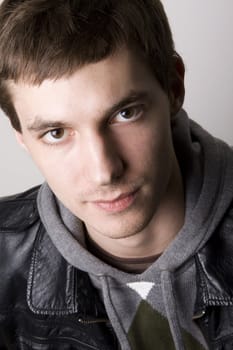 Portrait of a handsome young man smiling