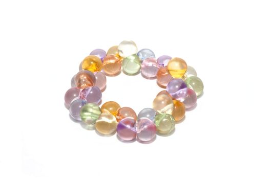 Decorative bracelet, embellishment, insulated on white background