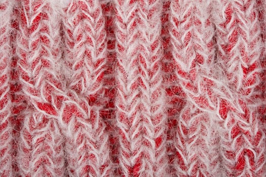 red wool sweater texture