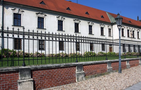 Building of Monastery at Mendel square in Brno, Czech Republic