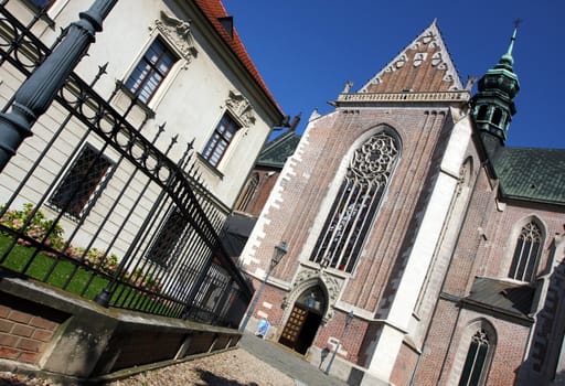 Building of Monastery at Mendel square in Brno, Czech Republic