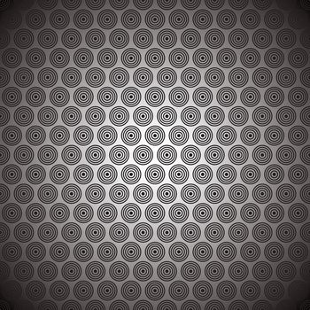 Abstract circular seamless background pattern in black and grey