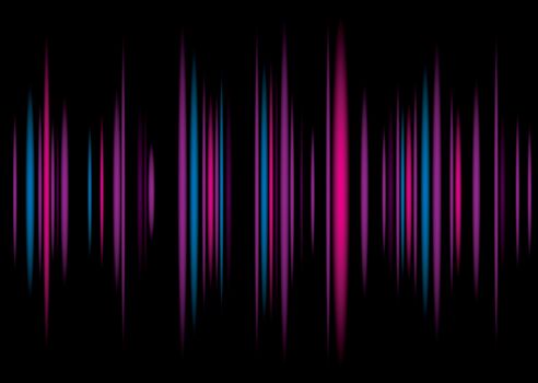 Music equaliser inspire colorful background illustration with graph bars