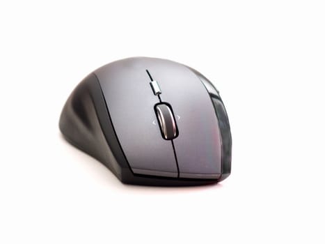 Black Contemporary computer mouse on white background