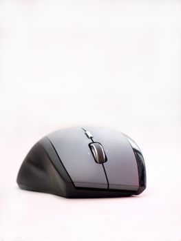 Black computer mouse with space to   copy