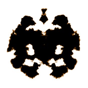 Rorschach Test of an Ink Blot Card