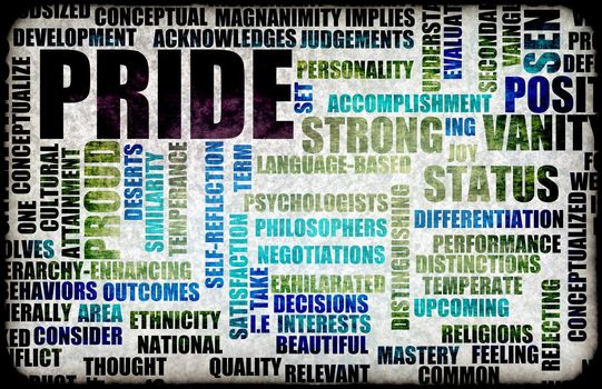 Pride one of the Seven Deadly Sins Concept
