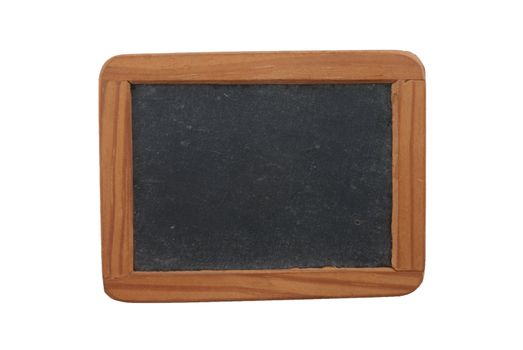 Empty Chalk Board isolated on white background.