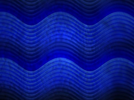 Abstract illustration of blue wave patterns