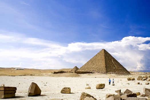 Image of the Great Pyramids of Egypt.