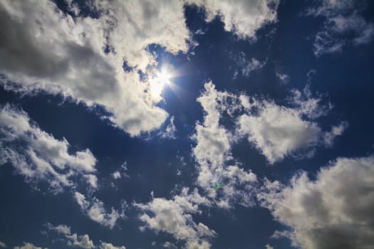 blue sky, natural sun