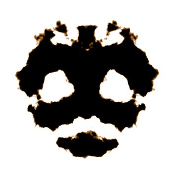 Rorschach Test of an Ink Blot Card