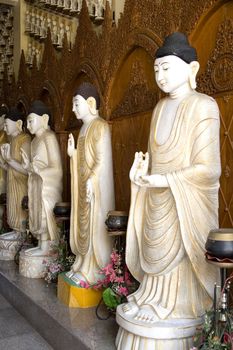 Image of a centuries old Buddha statues.