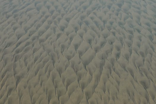 Detail of ripple structure in the beach sand