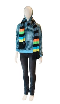 Female Mannequin isolated with clipping path