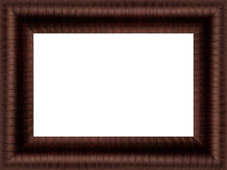 a picture frame on a white