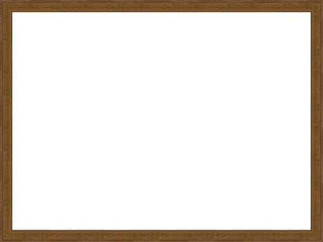 a picture gold frame on a white
