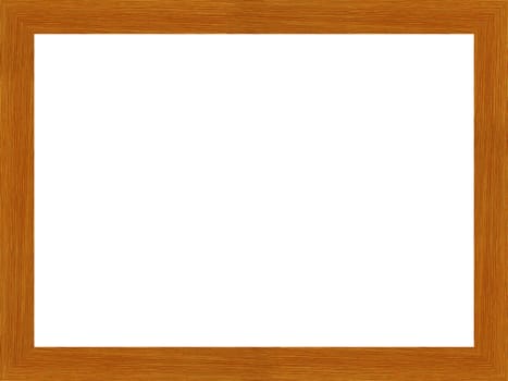 a picture gold frame on a white