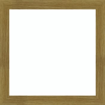 a picture gold frame on a white