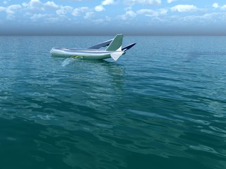 Image inspired by the Hudson River plane crash.