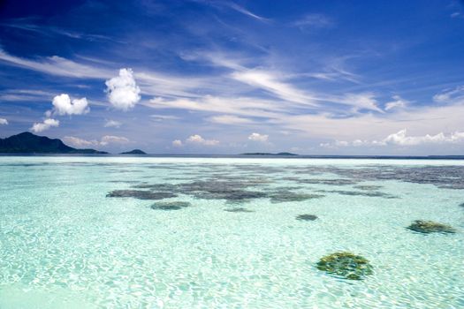 Image of the open sea in Malaysian waters.
