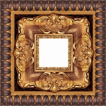 a picture frame on a white