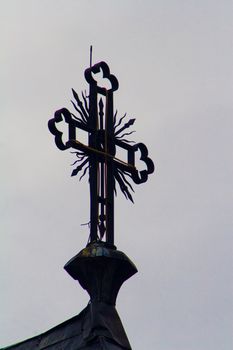 Close-up of ornate cross