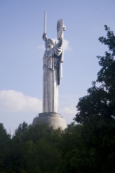 Mother Homeland statue in Kiev Ukraine