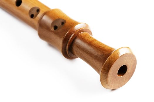 diagonal end part of an treble flute