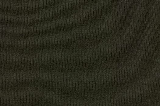 Dark green knitted cotton mesh.