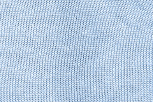 Cyan knitted cotton mesh.