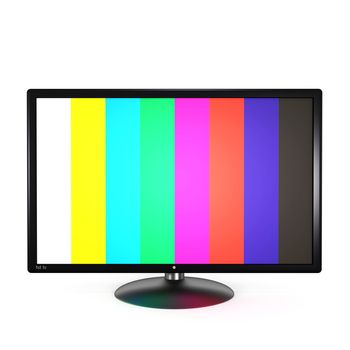 Flat screen tv isolated on white background. 3d render.