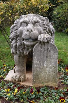 Monument in a central park of Istanbul, Turkey.