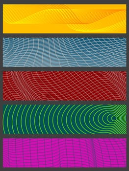 various banner background illustrations